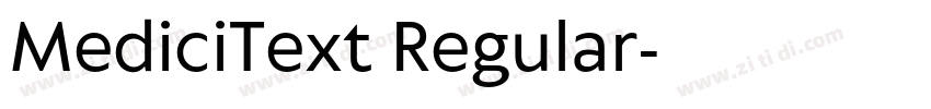 MediciText Regular字体转换